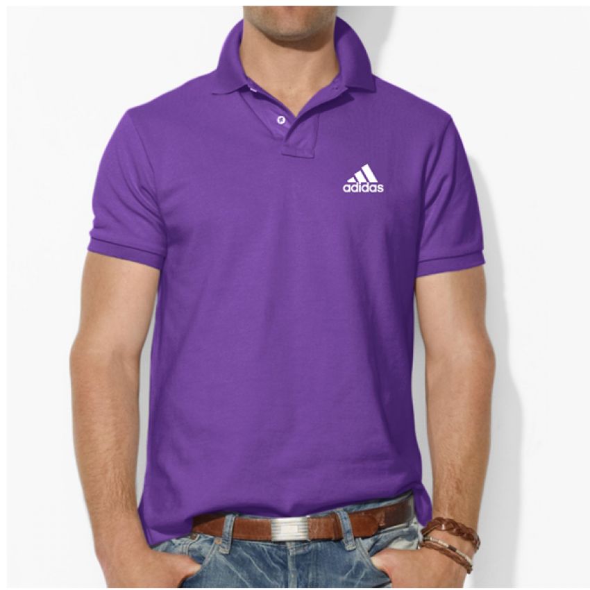 adidas purple polo