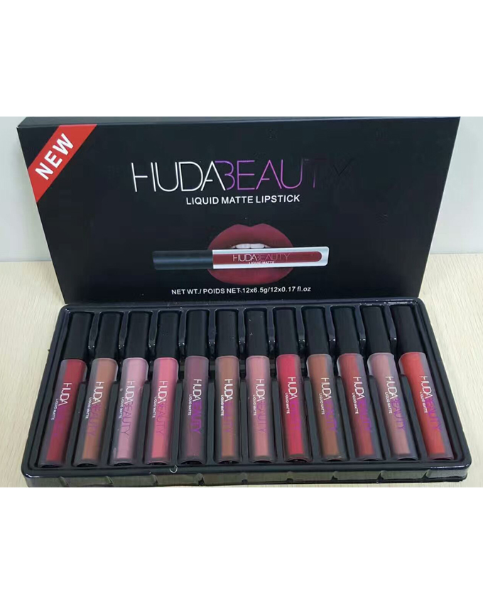 Huda Beauty Lipstick and Gloss 12 pcs Set